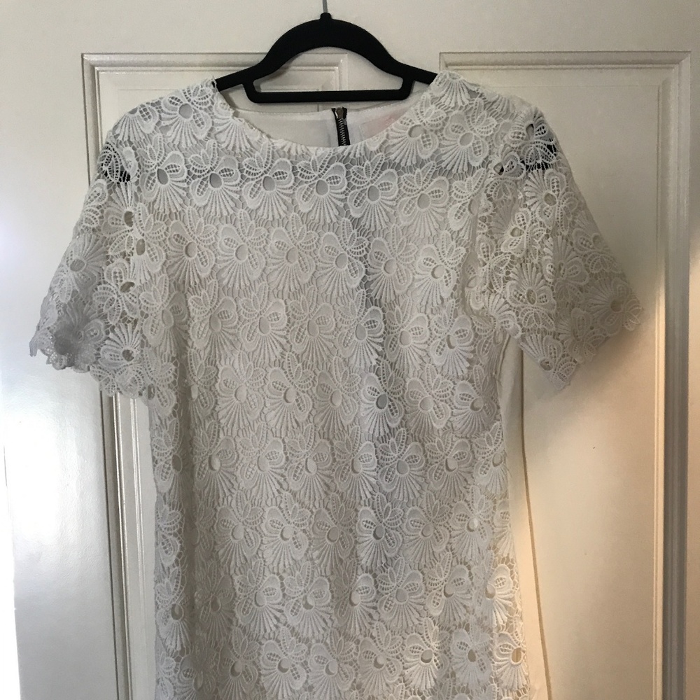 Adorable lace shift dress - no flaws!